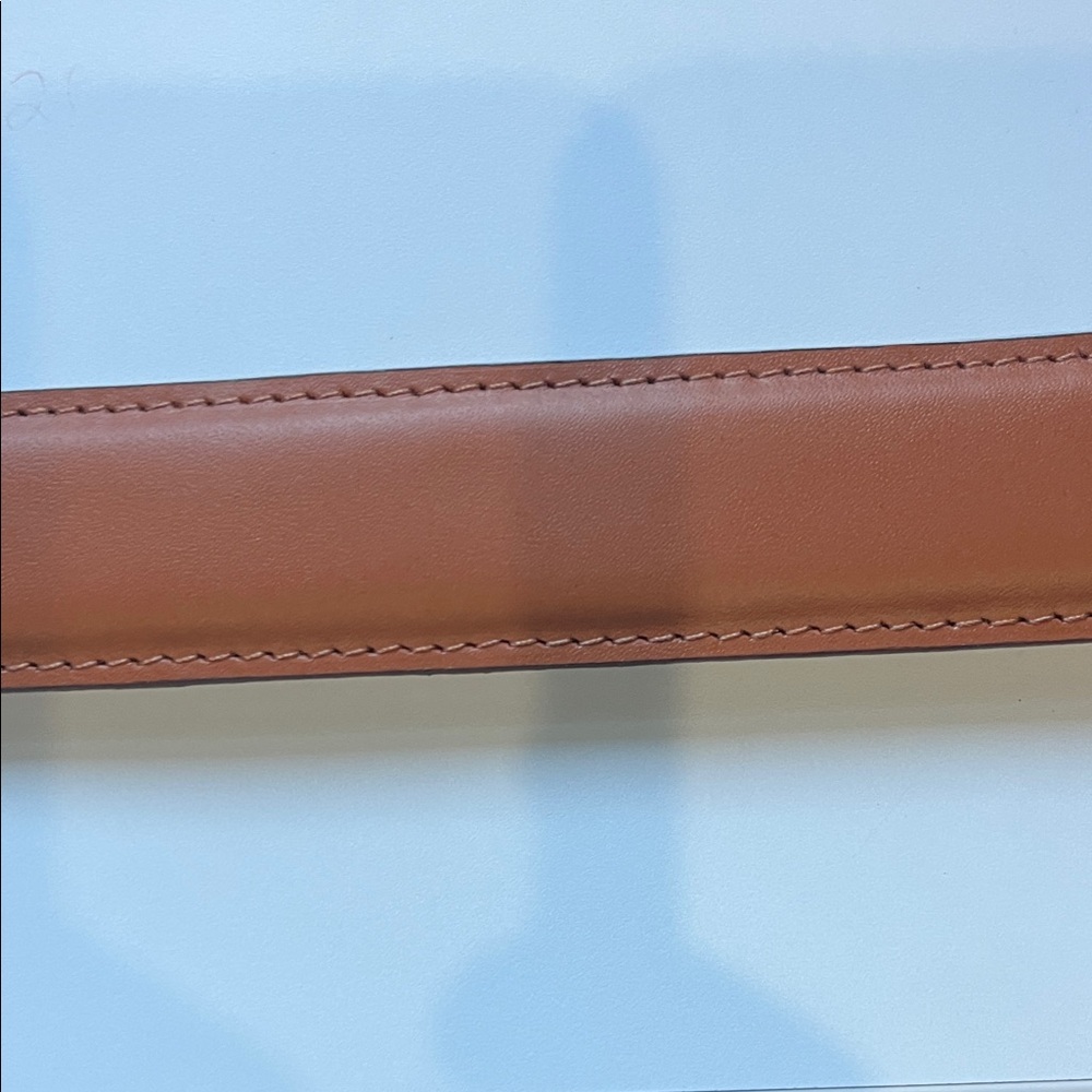 Beckett Simonon Tan Leather Belt with Silver Buckle - Picture 6 of 11
